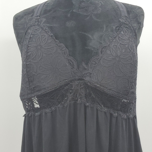 Daisy Fuentes Women Chemise Teddy Babydoll Soft Stretch Mother Day Black Sz 1X - Picture 3 of 17